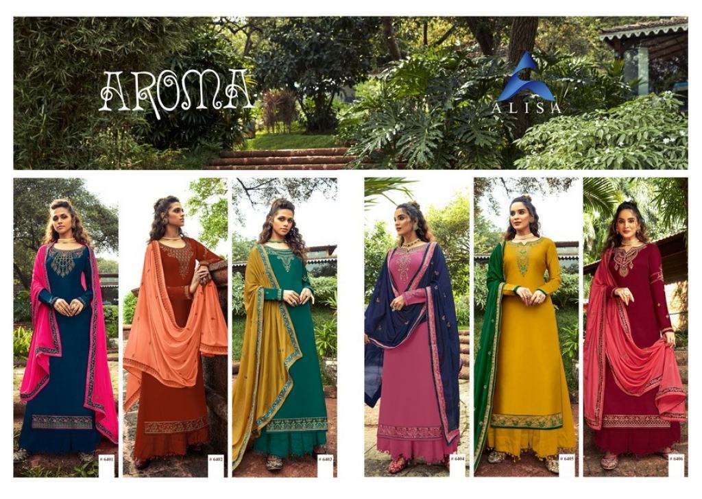 Alisa Presents Aroma Designer Salwar Suits Collection In Wholesale Price At Saidharanx