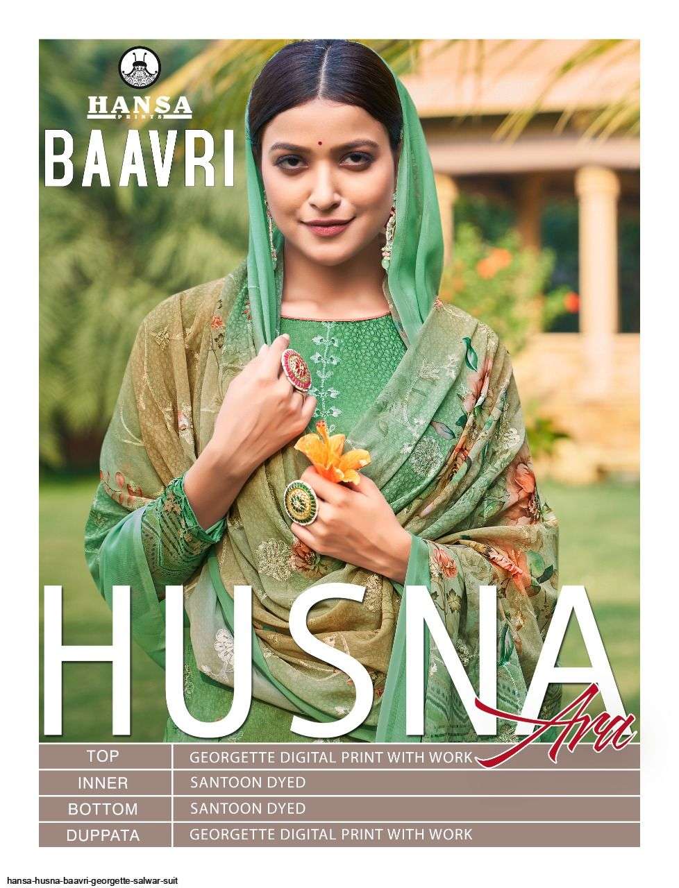 Hansa Present Husna Baavri Georgette Salwar Suit In Wholesale Price At Saidharanx