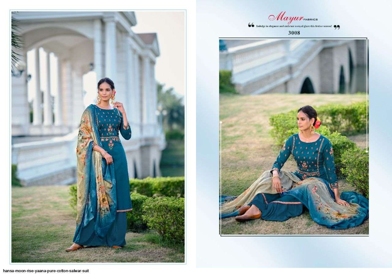 Hansa Present Moon Rise Yaana Pure Cotton Salwar Suit In Wholesale Price At Saidharanx