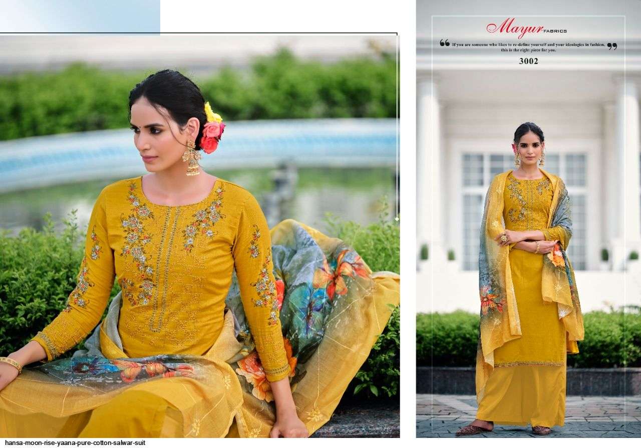 Hansa Present Moon Rise Yaana Pure Cotton Salwar Suit In Wholesale Price At Saidharanx