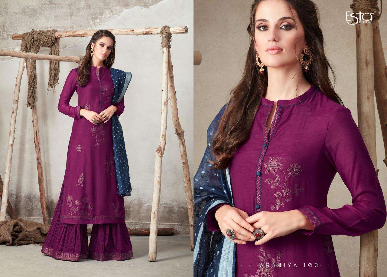 Esta Present Arshiya Foil Printed Pure Cotton Salwar Suits In Wholesale Price At Saidharanx