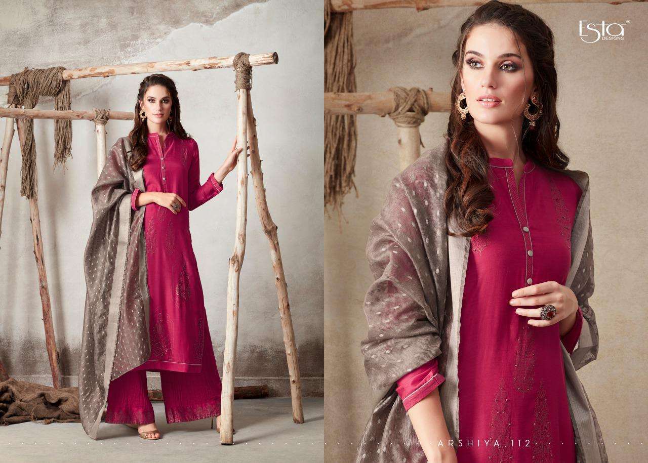 Esta Present Arshiya Foil Printed Pure Cotton Salwar Suits In Wholesale Price At Saidharanx