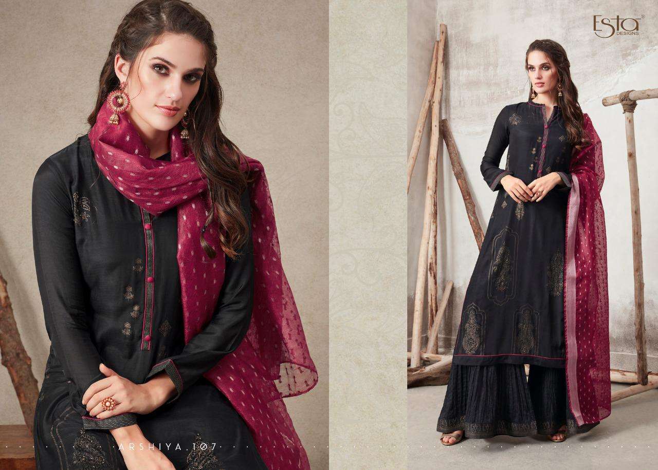 Esta Present Arshiya Foil Printed Pure Cotton Salwar Suits In Wholesale Price At Saidharanx