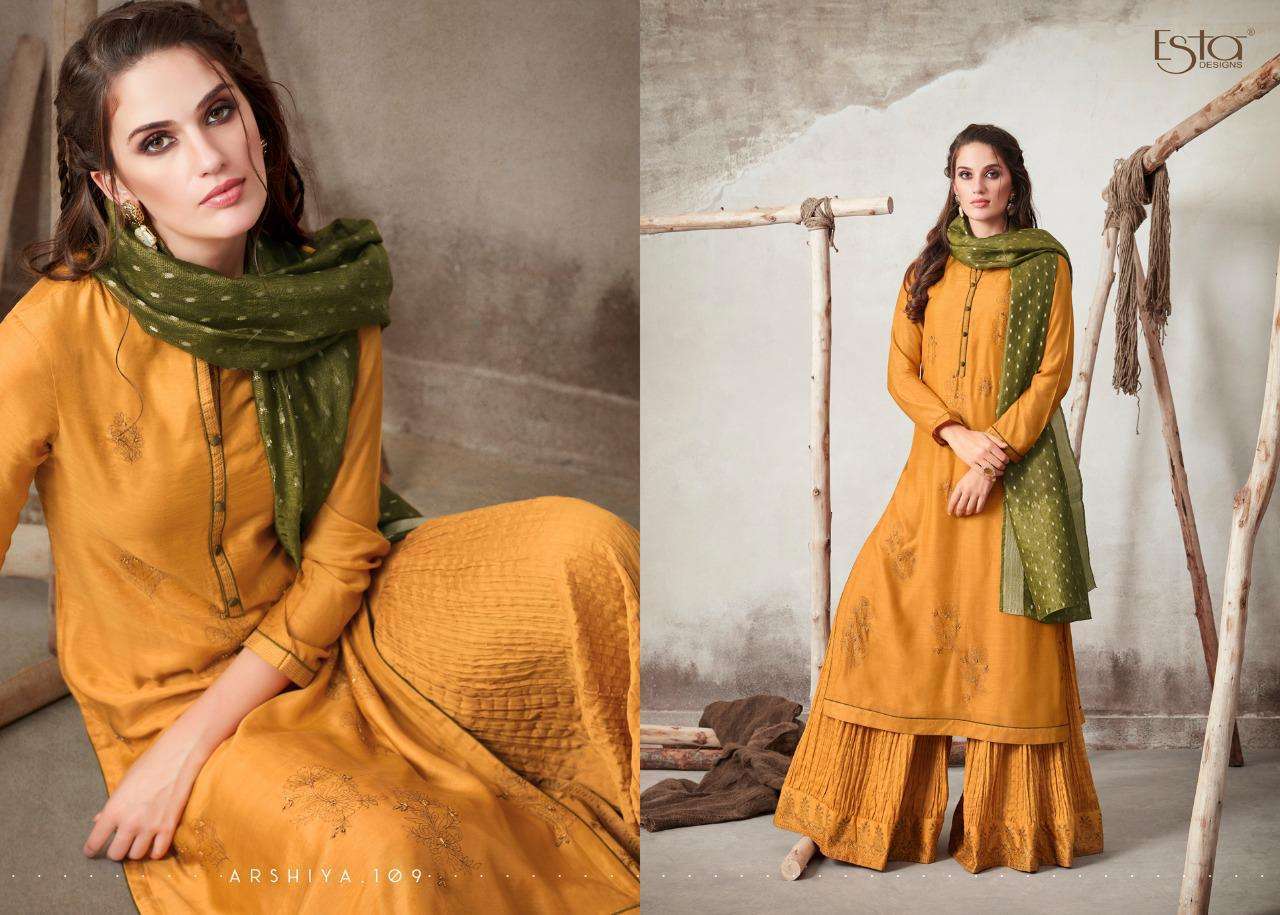Esta Present Arshiya Foil Printed Pure Cotton Salwar Suits In Wholesale Price At Saidharanx