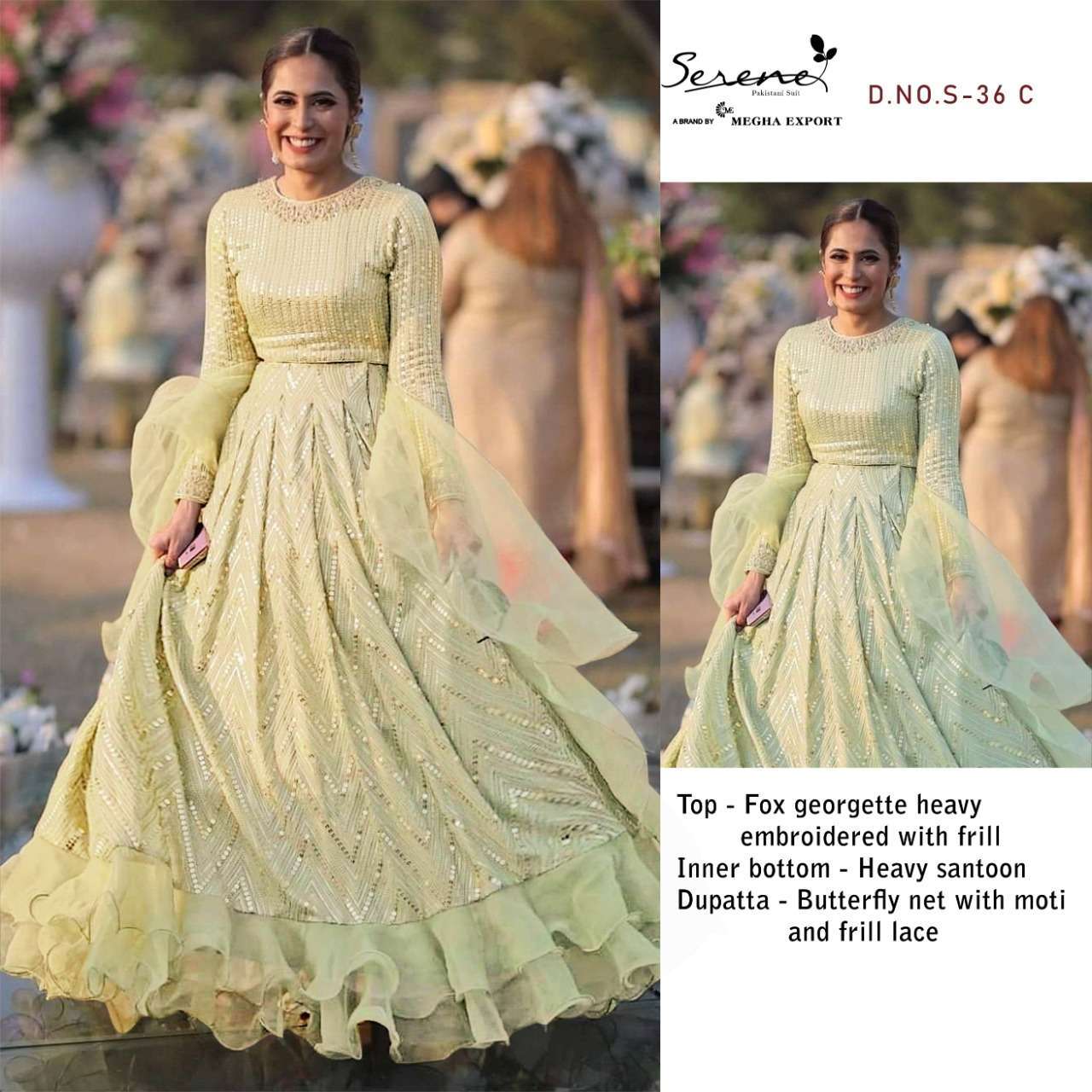 Serene Present Feza Designer Anarkali Suit In Wholesale Price At Saidharanx