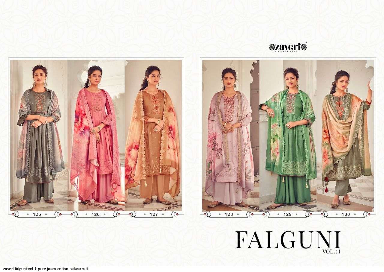 Zaveri Present Falguni Vol 1 Pure Jaam Cotton Salwar Suit In Wholesale Price At Saudharanx