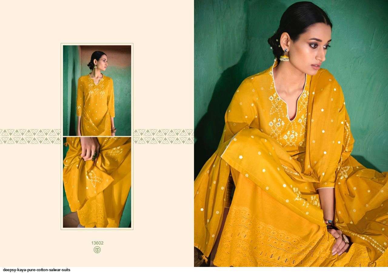 DEEPSY SUITS PRESENT KAYA CATALOG PURE COTTON PRINTED DESIGNER SALWAR SUITS COLLECTION IN WHOLESALE PRICE AT SAIDHARANX 