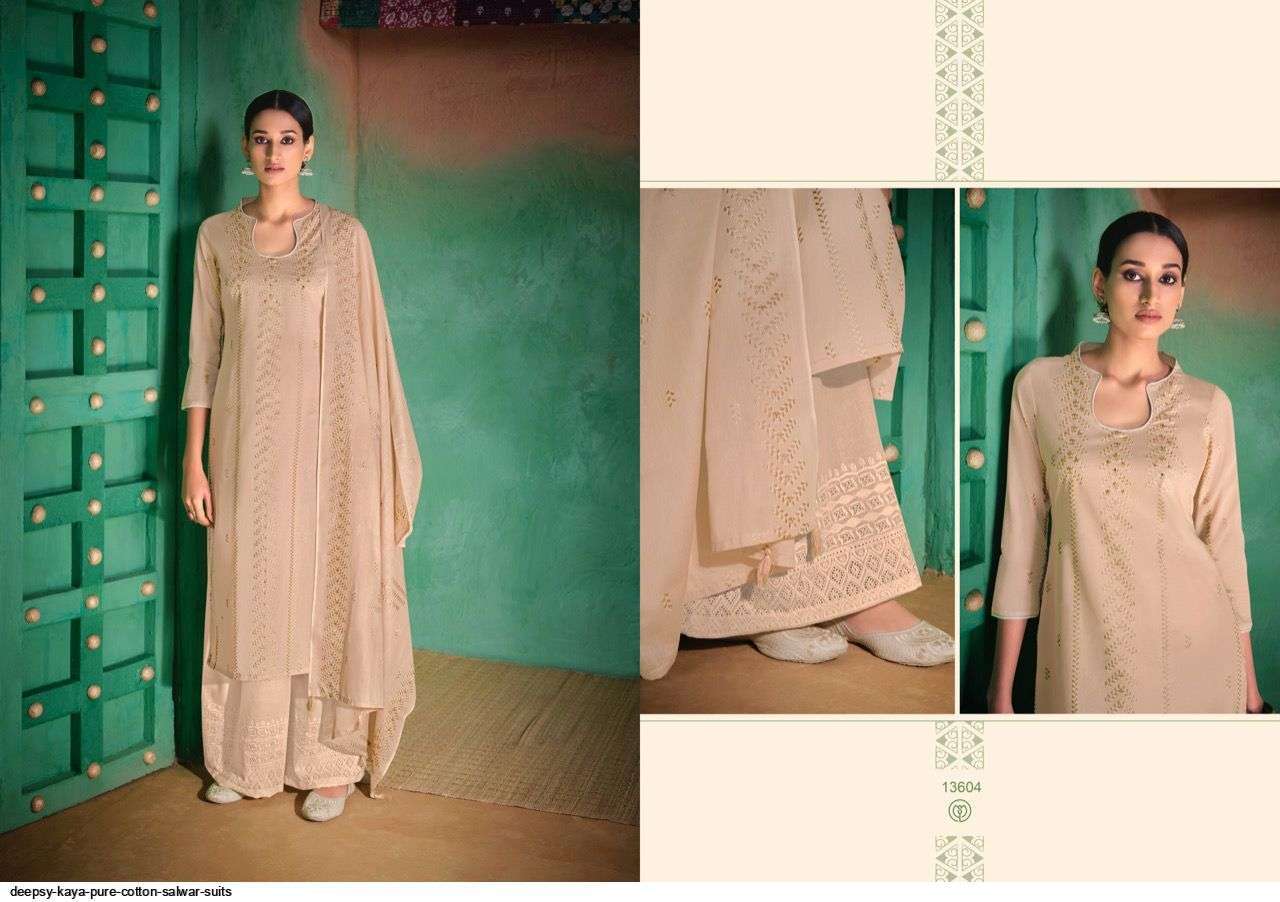 DEEPSY SUITS PRESENT KAYA CATALOG PURE COTTON PRINTED DESIGNER SALWAR SUITS COLLECTION IN WHOLESALE PRICE AT SAIDHARANX 