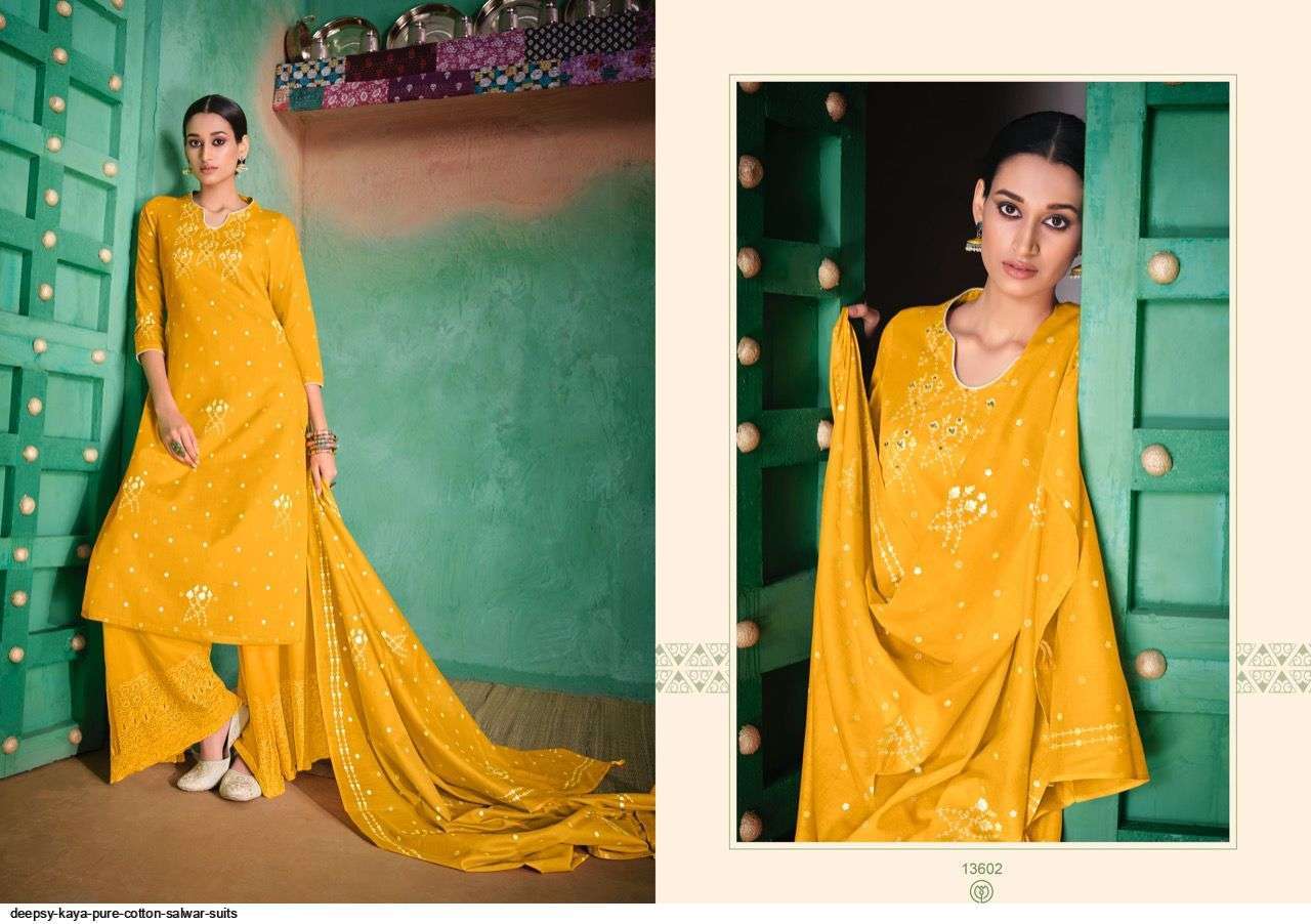 DEEPSY SUITS PRESENT KAYA CATALOG PURE COTTON PRINTED DESIGNER SALWAR SUITS COLLECTION IN WHOLESALE PRICE AT SAIDHARANX 