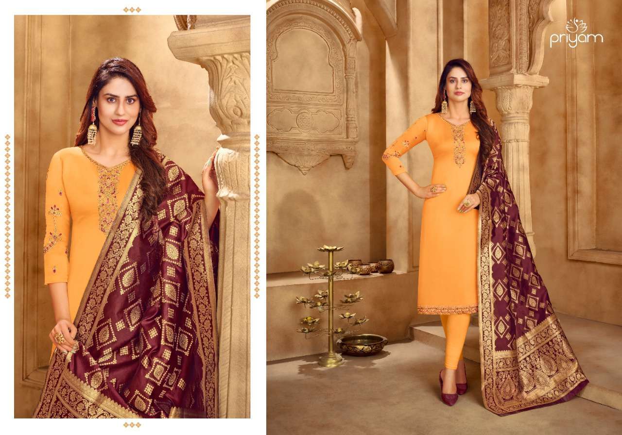 PRIYAM FASHION PRESENTS DN.1101 to 1108 PREMIUM CATALOGUE COLLECTION IN WHOLESALE RATE AT SAIDHARANX