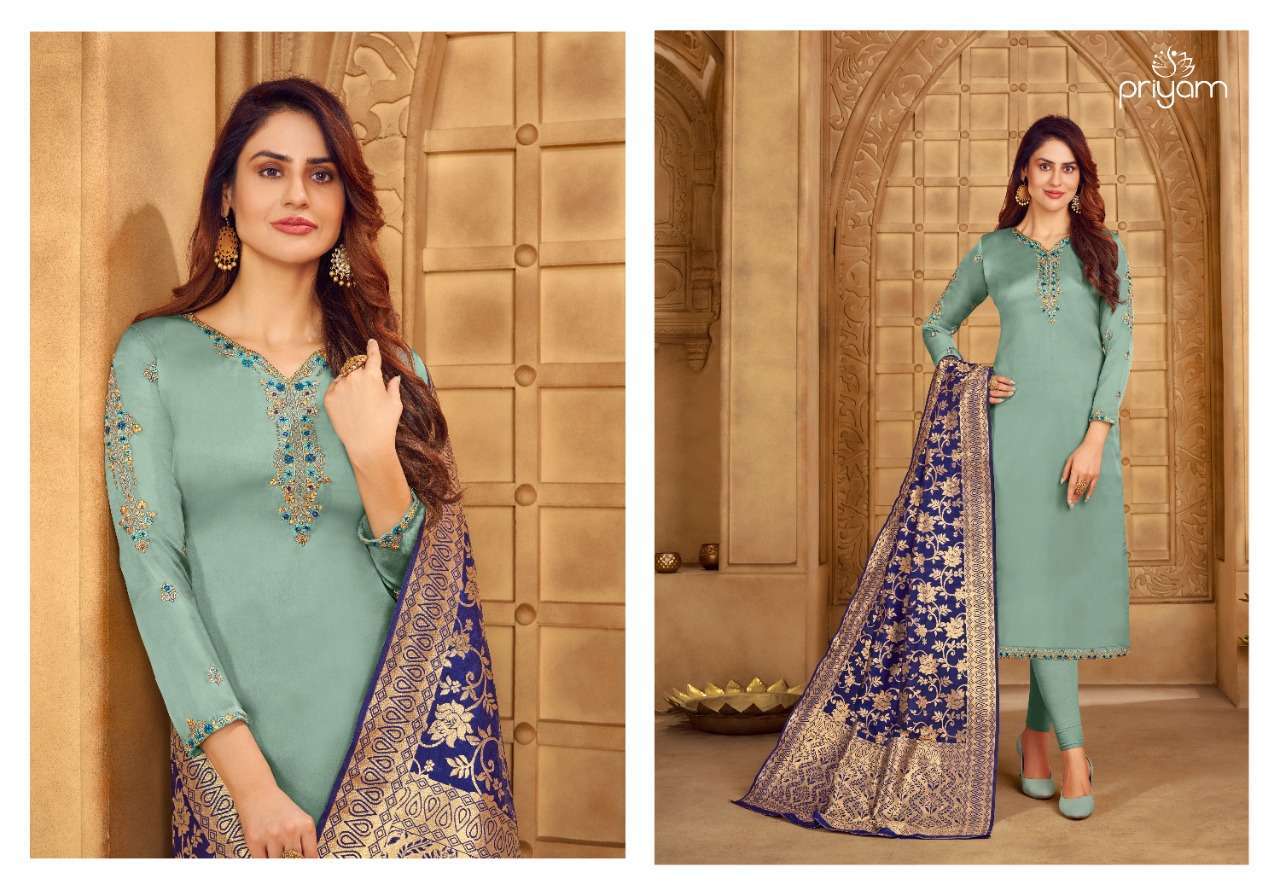 PRIYAM FASHION PRESENTS DN.1101 to 1108 PREMIUM CATALOGUE COLLECTION IN WHOLESALE RATE AT SAIDHARANX