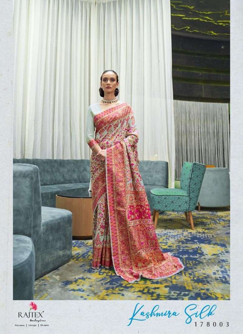 Rajtex Kashmira Silk New Designer Handloom Weaving Sarees Collection At SaiDharaNx 