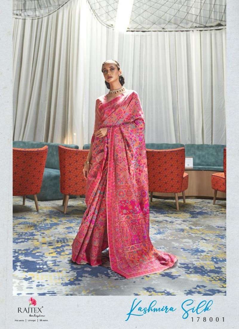 Rajtex Kashmira Silk New Designer Handloom Weaving Sarees Collection At SaiDharaNx 