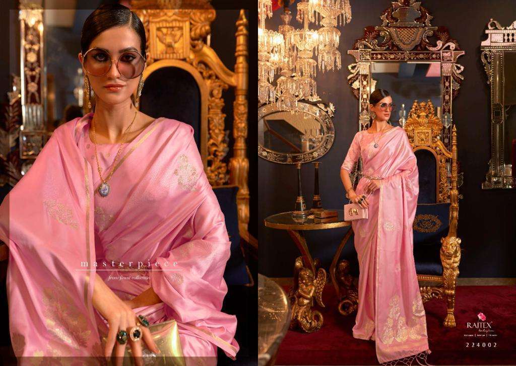 RAJTEX KISABELLE SILK PURE SATIN WEAVING SAREE AT SAIDHARANX 