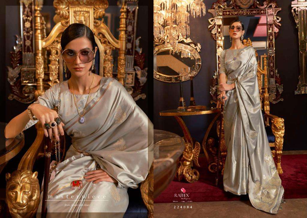RAJTEX KISABELLE SILK PURE SATIN WEAVING SAREE AT SAIDHARANX 