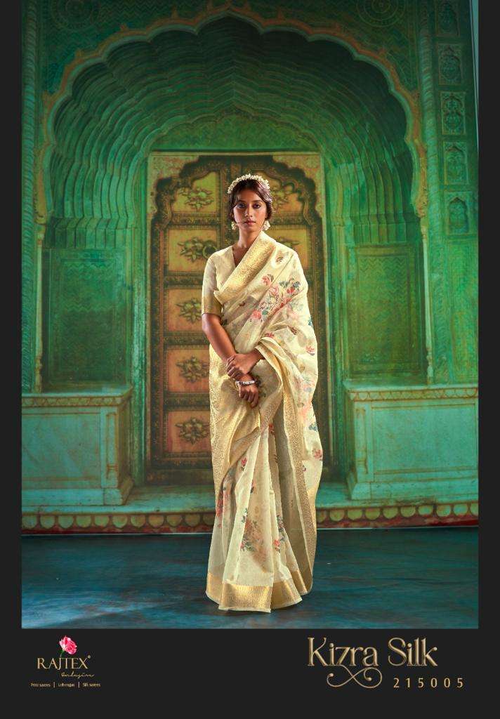 Rajtex Kizra Silk Party Wear Linen Digital Silk Saree Collection At SaiDharaNx 