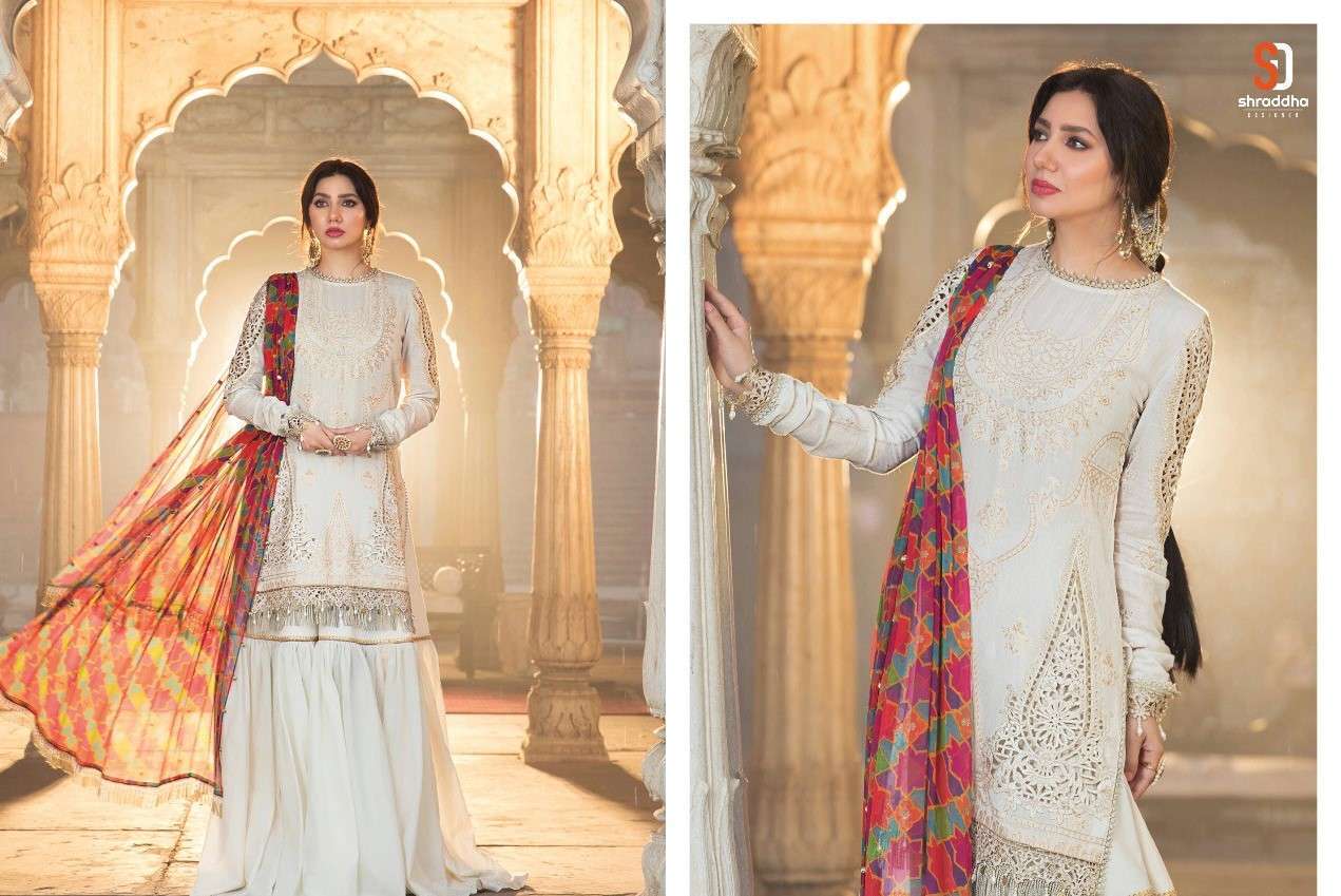 SHRADDHA DESIGNER PRESENT MARIA B VOL 3 LAWN COTTON PAKISTANI SUITS IN WHOLESALE PRICE AT SAIDHARANX 