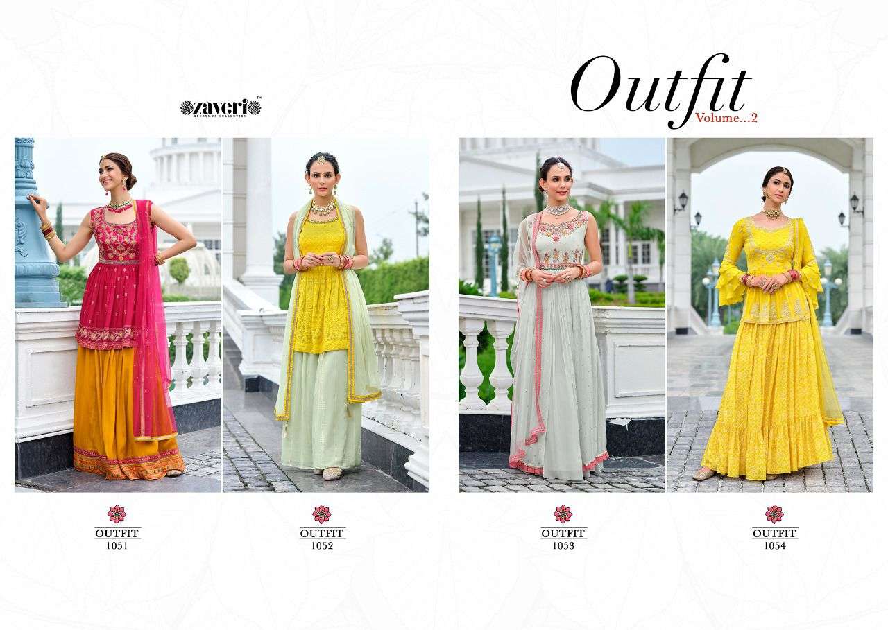 ZAVERI OUTFIT VOL 2 GEORGETTE READYMADE SALWAR SUIT AT SAIDHARANX 