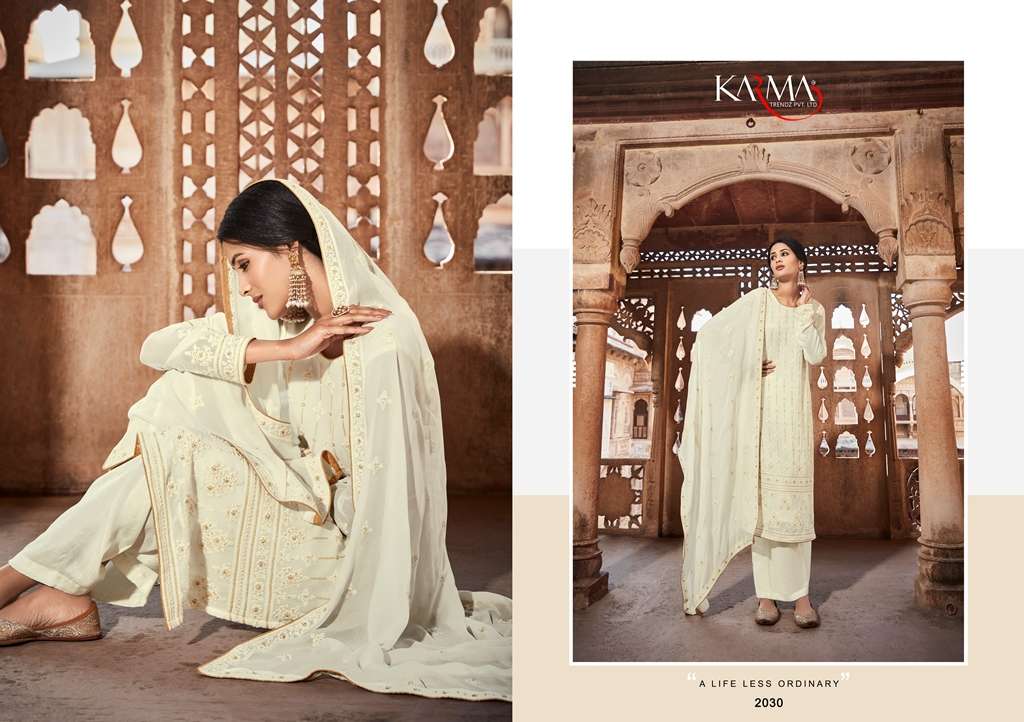 Karma Amaira 5 Designer Georgette Embroidery Salwar At SaiDharaNx 
