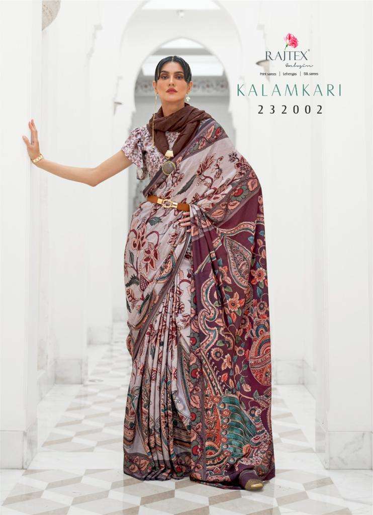Rajtex Kalamkari Pure Silk Saree At Saidharanx 