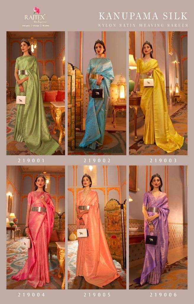 RAJTEX KANUPAMA SILK SAREES - 6 PIECES SET AT SAIDHARANX 