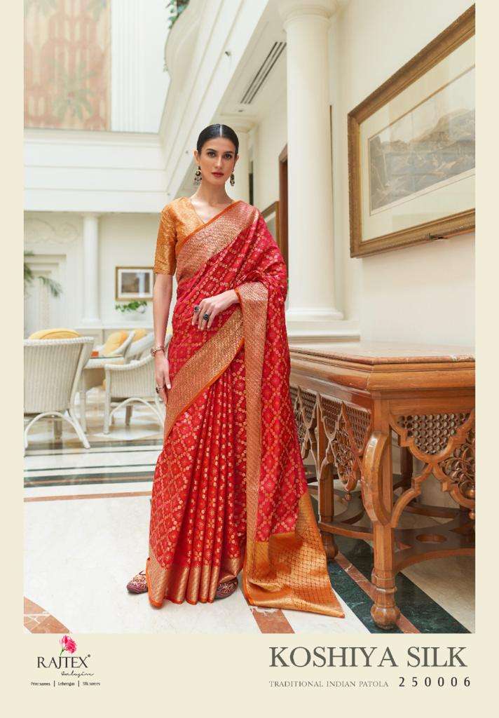 Rajtex Koshiya Silk Festive Wear Handloom Saree Collection At SaiDharaNx 