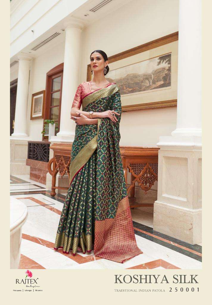 Rajtex Koshiya Silk Festive Wear Handloom Saree Collection At SaiDharaNx 