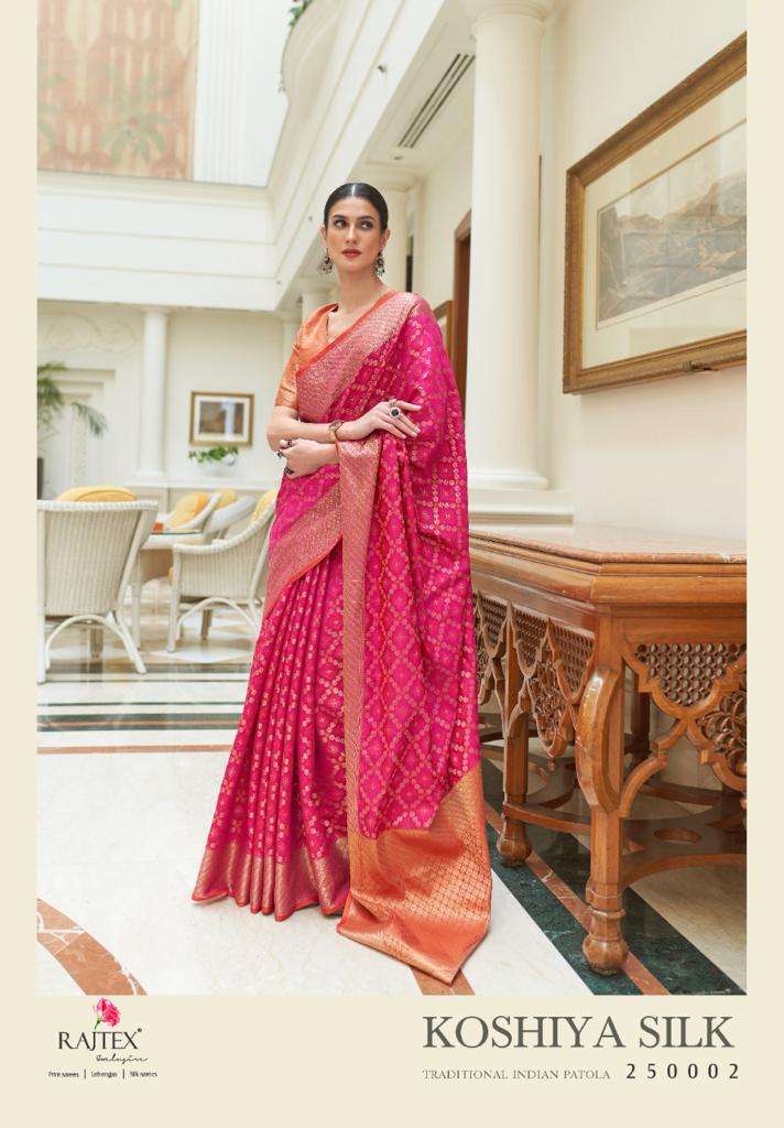 Rajtex Koshiya Silk Festive Wear Handloom Saree Collection At SaiDharaNx 