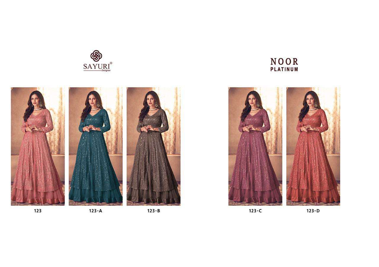 Sayuri Noor Platinum 123 Georgette Designer Salwar Kameez At SaiDharaNx