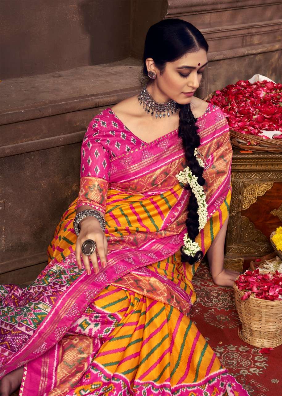 SHUBH SHREE KESARIYA VOL 2 PRINTED SAREES AT SAIDHARANX 