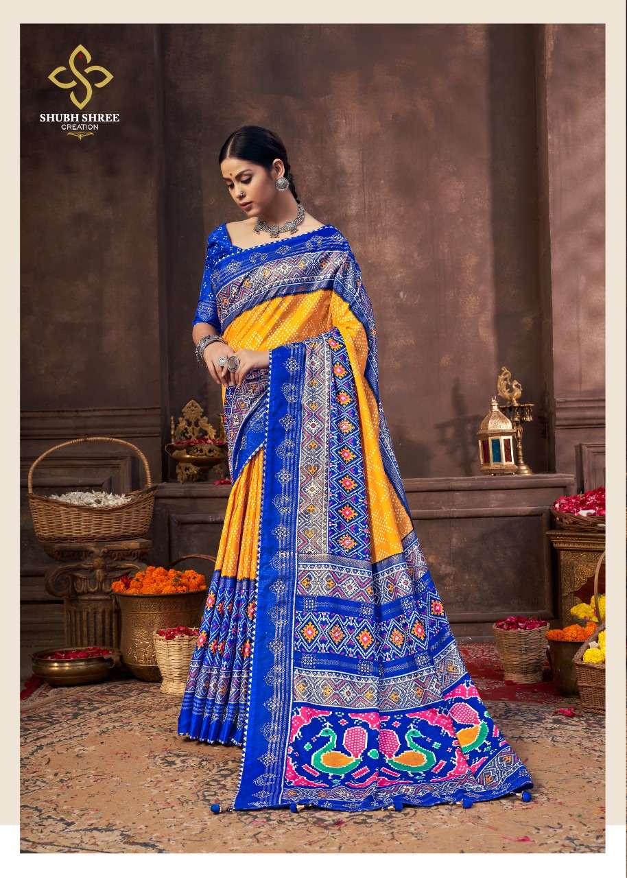 SHUBH SHREE KESARIYA VOL 2 PRINTED SAREES AT SAIDHARANX 