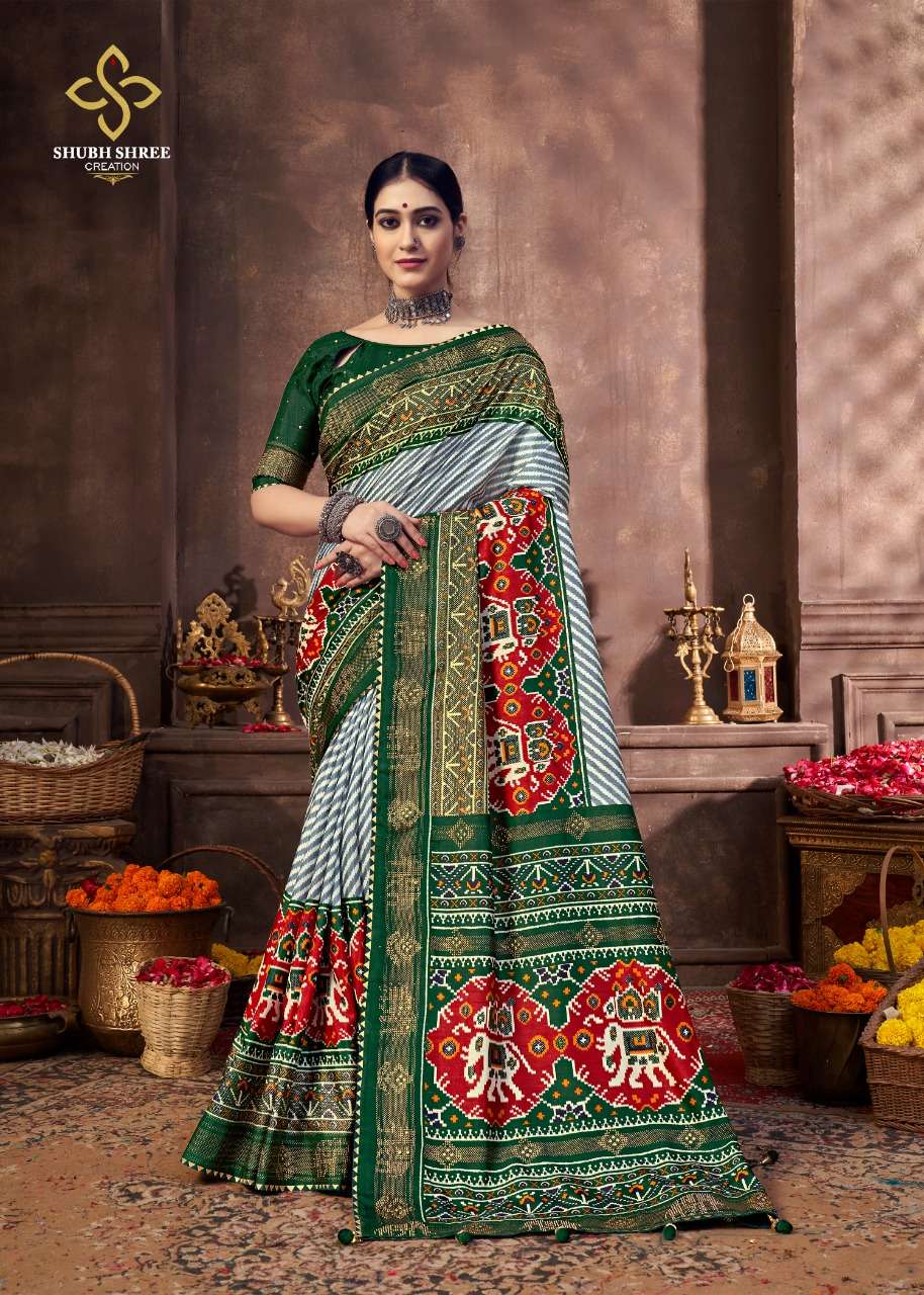 SHUBH SHREE KESARIYA VOL 2 PRINTED SAREES AT SAIDHARANX 