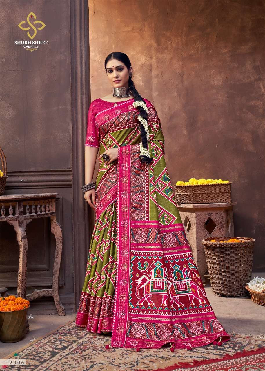 SHUBH SHREE KESARIYA VOL 2 PRINTED SAREES AT SAIDHARANX 