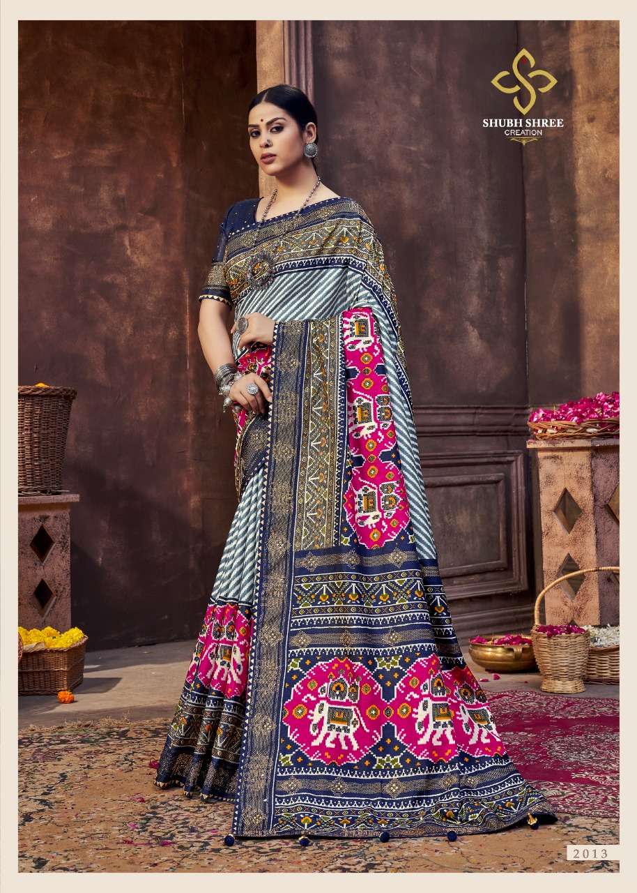 SHUBH SHREE KESARIYA VOL 2 PRINTED SAREES AT SAIDHARANX 