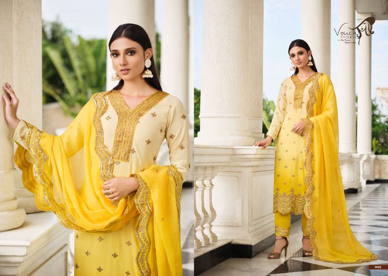 Vouch Fashion Khwaahish Designer Party Wear Ready Made Salwar At SaiDharaNx