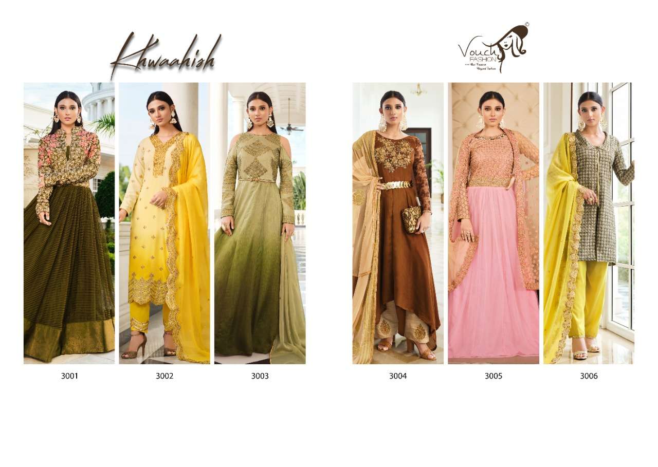 Vouch Fashion Khwaahish Designer Party Wear Ready Made Salwar At SaiDharaNx