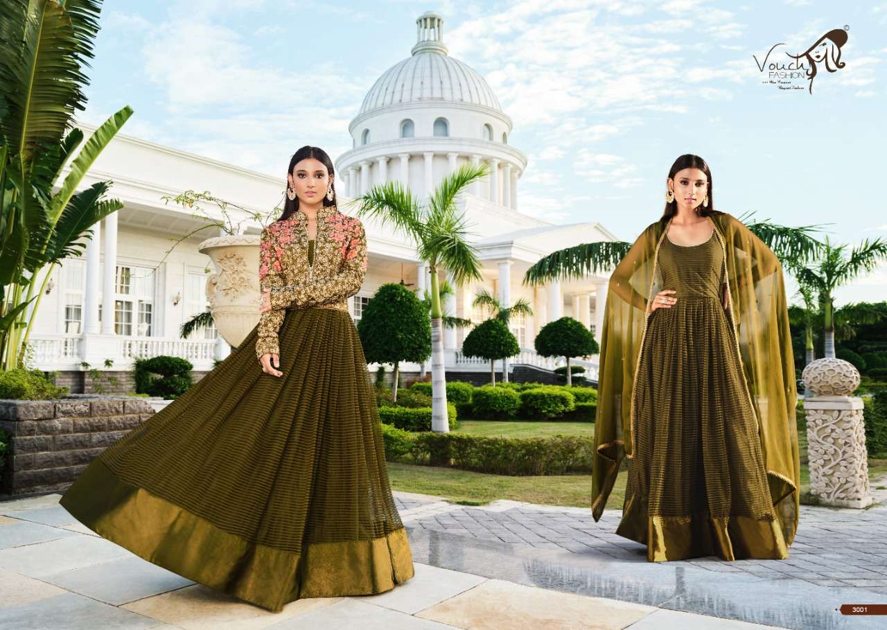 Vouch Fashion Khwaahish Designer Party Wear Ready Made Salwar At SaiDharaNx