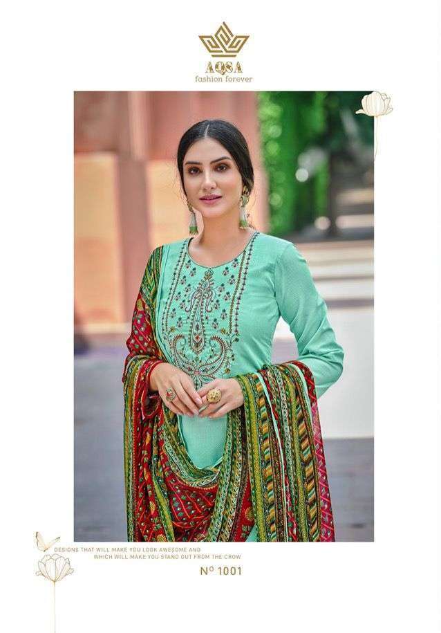 AQSA PRESENT SAYONARA PANT STYLE SALWAR SUITS IN WHOLESALE PRICE IN SURAT - SAI DHARANX 