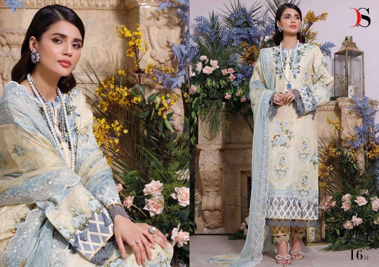 DEEPSY SUITS PRESENT FIRDOUS PREMIUM LAWN EMBROIDERED DUPATTA-2 PAKISTANI DESIGNER SUITS IN WHOLESALE PRICE IN SURAT - SAI DHARANX 