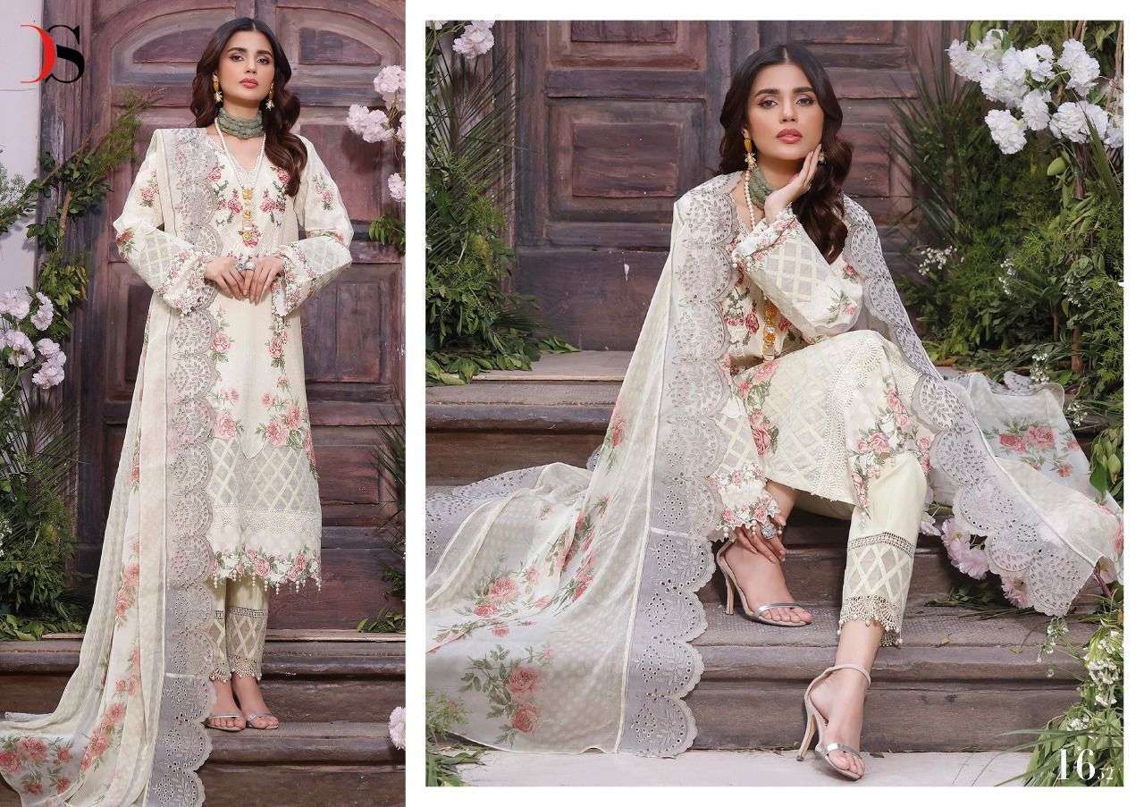 DEEPSY SUITS PRESENT FIRDOUS PREMIUM LAWN EMBROIDERED DUPATTA-2 PAKISTANI DESIGNER SUITS IN WHOLESALE PRICE IN SURAT - SAI DHARANX 