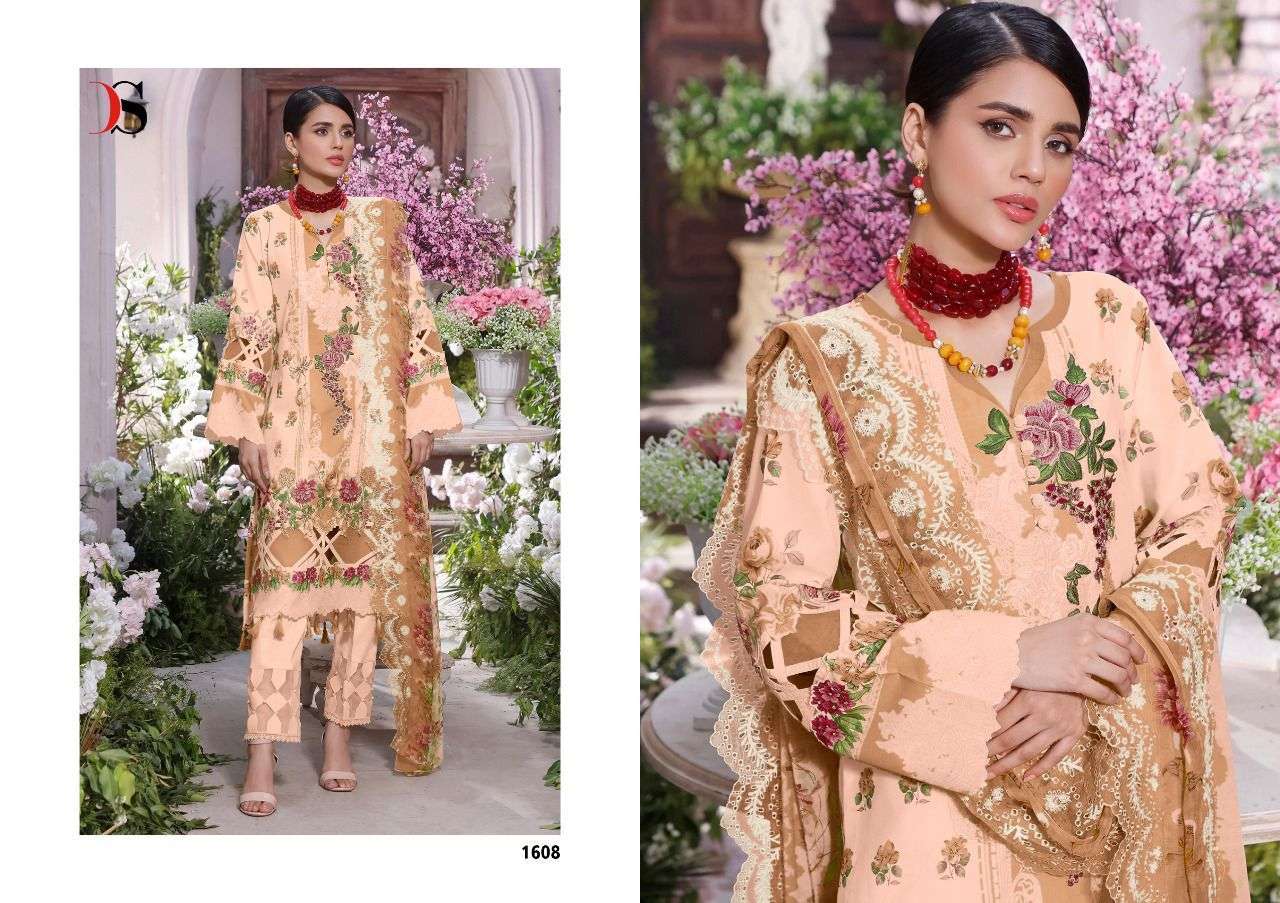 Firdous Nx Premium Lawn Embroidered Deepsy Pakistani Salwar Suits Wholesale Rate In Surat - Sai DharaNx 