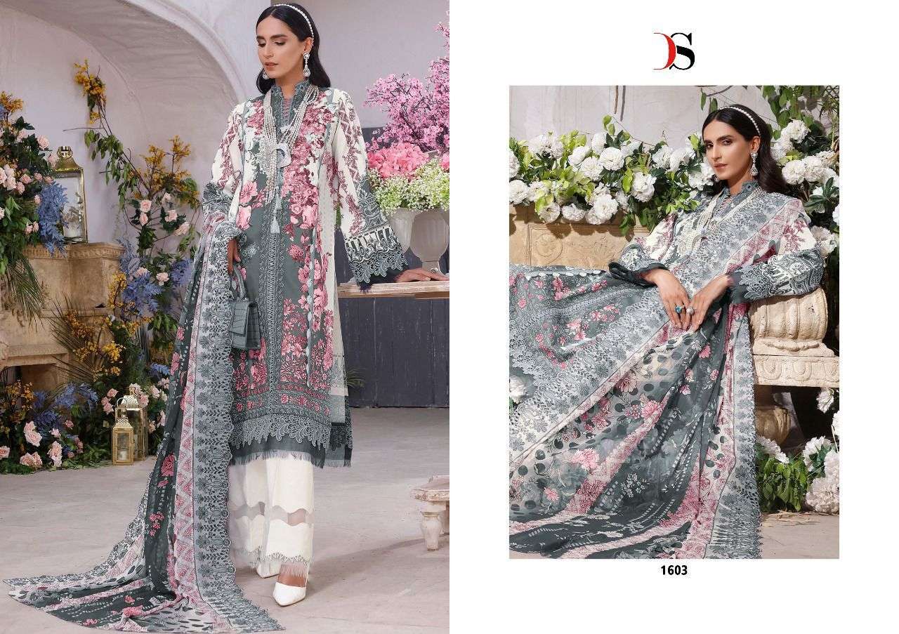 Firdous Nx Premium Lawn Embroidered Deepsy Pakistani Salwar Suits Wholesale Rate In Surat - Sai DharaNx 