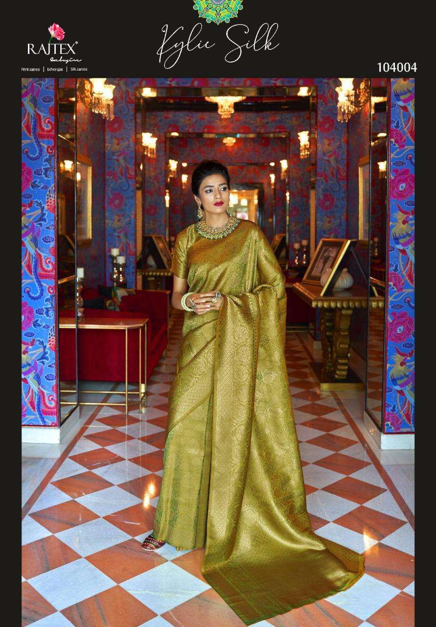  RAJTEX PRESENT KYLIE SILK HEAVY LOOK WEDDING SAREE CATLOG COLLECTION IN SURAT AT SAIDHARANX 
