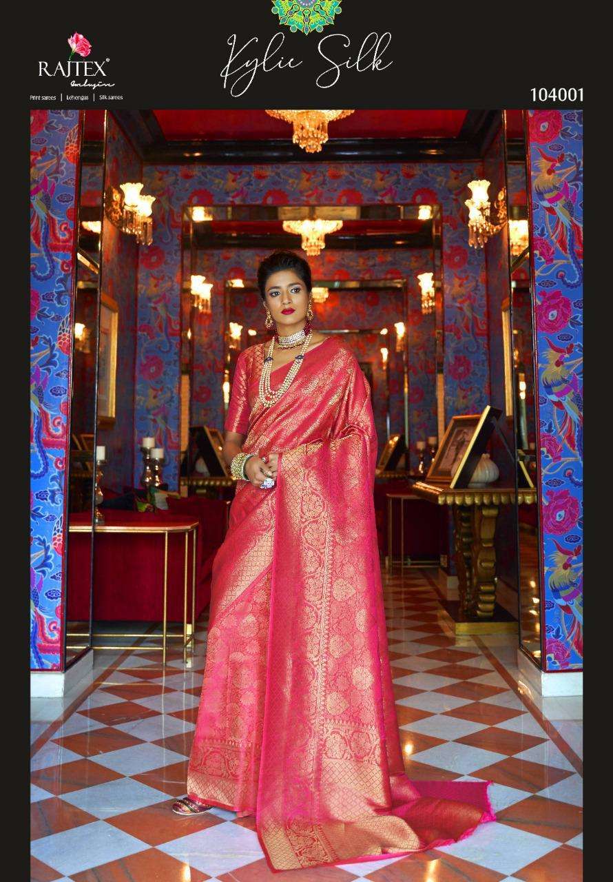  RAJTEX PRESENT KYLIE SILK HEAVY LOOK WEDDING SAREE CATLOG COLLECTION IN SURAT AT SAIDHARANX 