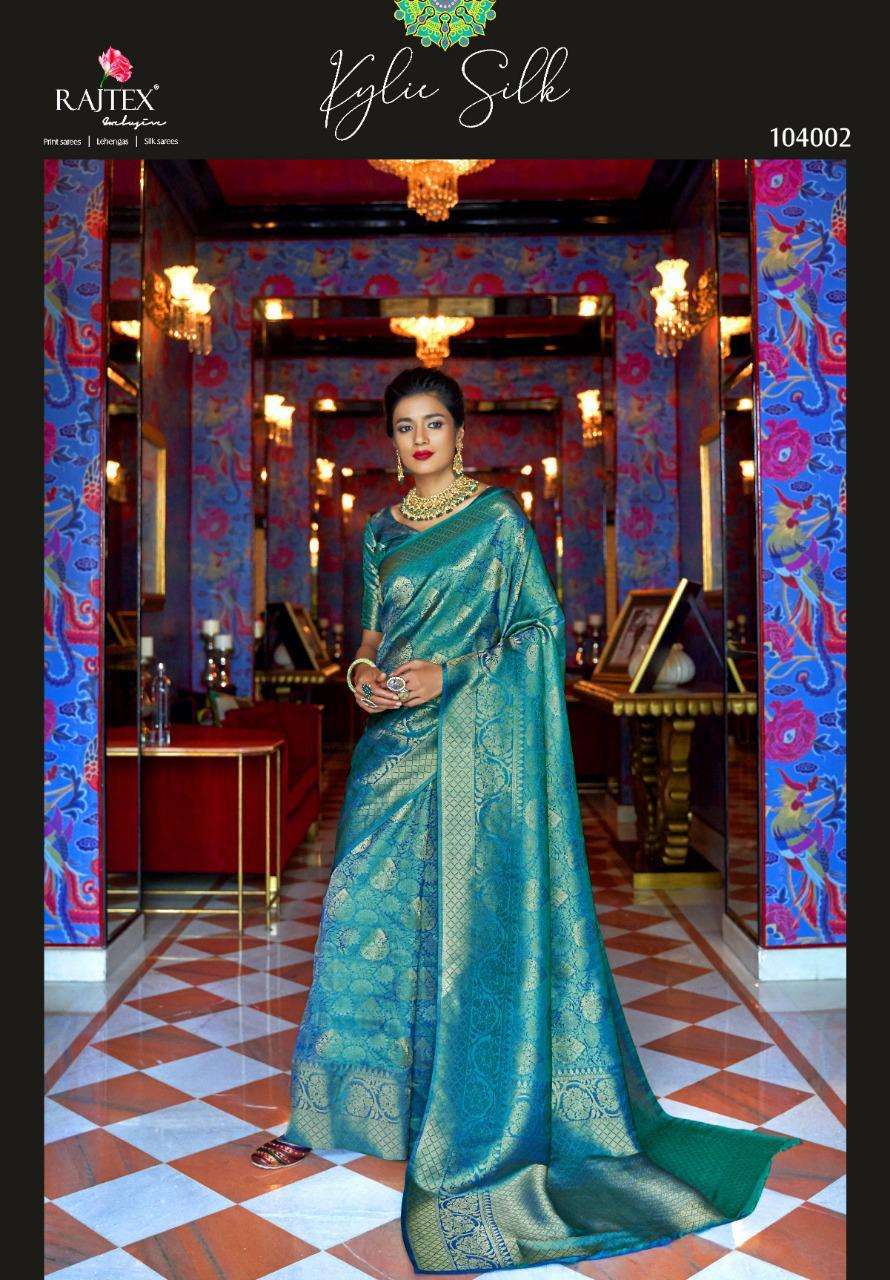  RAJTEX PRESENT KYLIE SILK HEAVY LOOK WEDDING SAREE CATLOG COLLECTION IN SURAT AT SAIDHARANX 