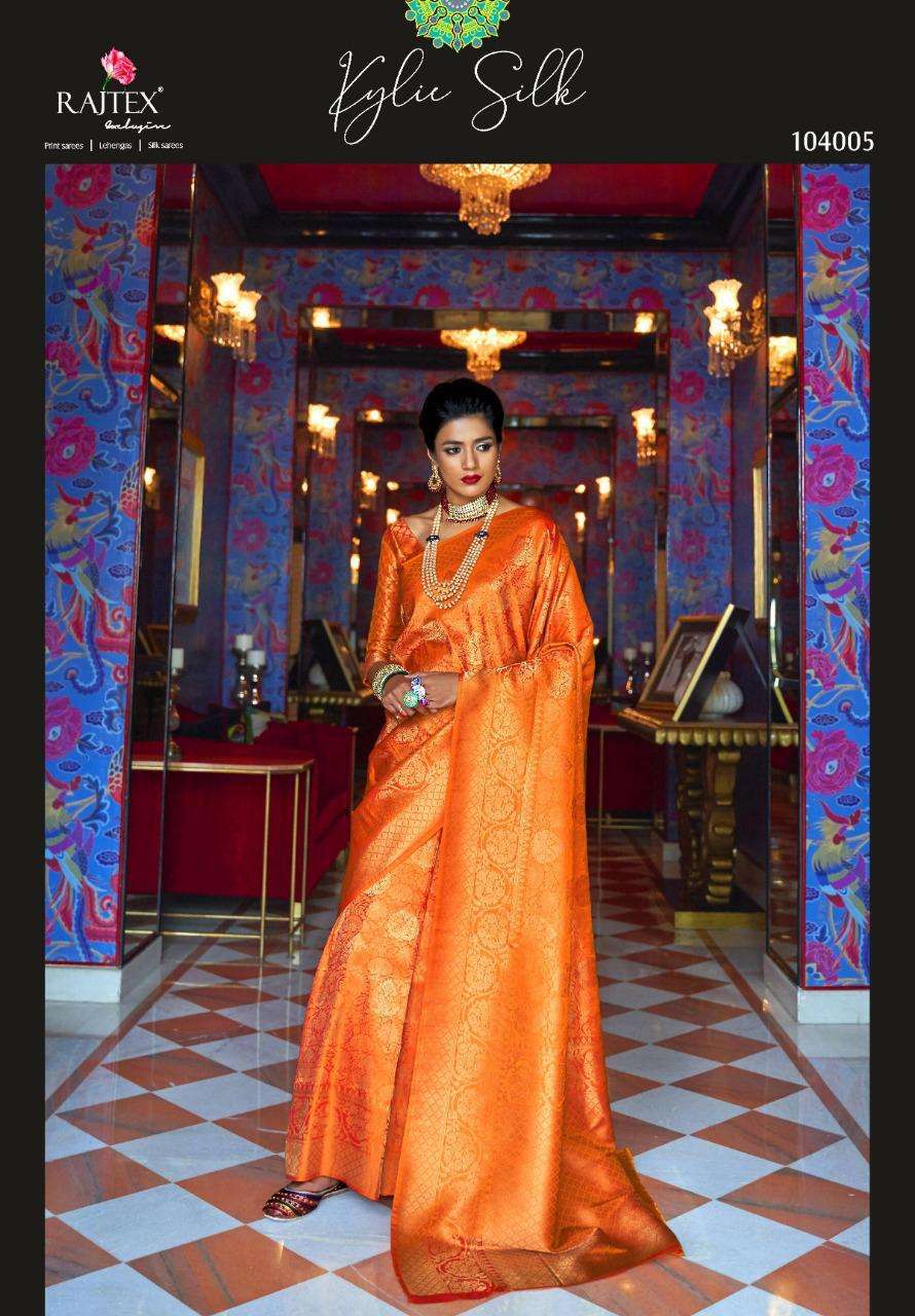  RAJTEX PRESENT KYLIE SILK HEAVY LOOK WEDDING SAREE CATLOG COLLECTION IN SURAT AT SAIDHARANX 