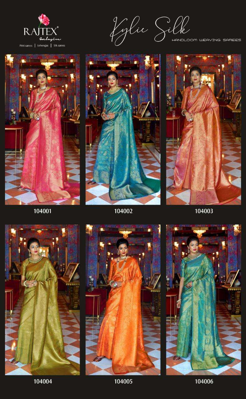  RAJTEX PRESENT KYLIE SILK HEAVY LOOK WEDDING SAREE CATLOG COLLECTION IN SURAT AT SAIDHARANX 