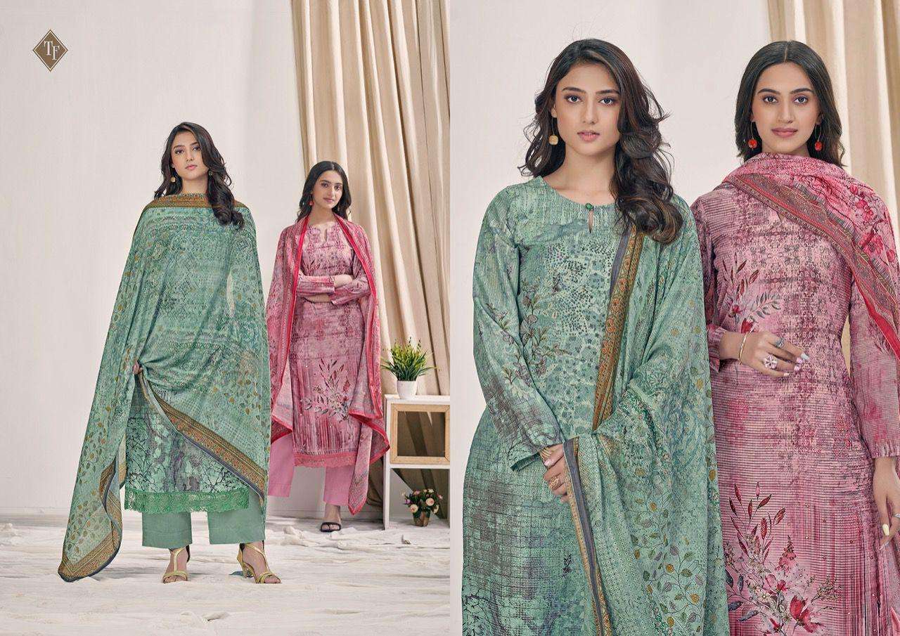 TANISHK FASHION PRESENT BATIK PURE MUSLIN DESIGNER DRESS MATERIALS IN WHOLESALE PRICE IN SURAT - SAIDHARANX 