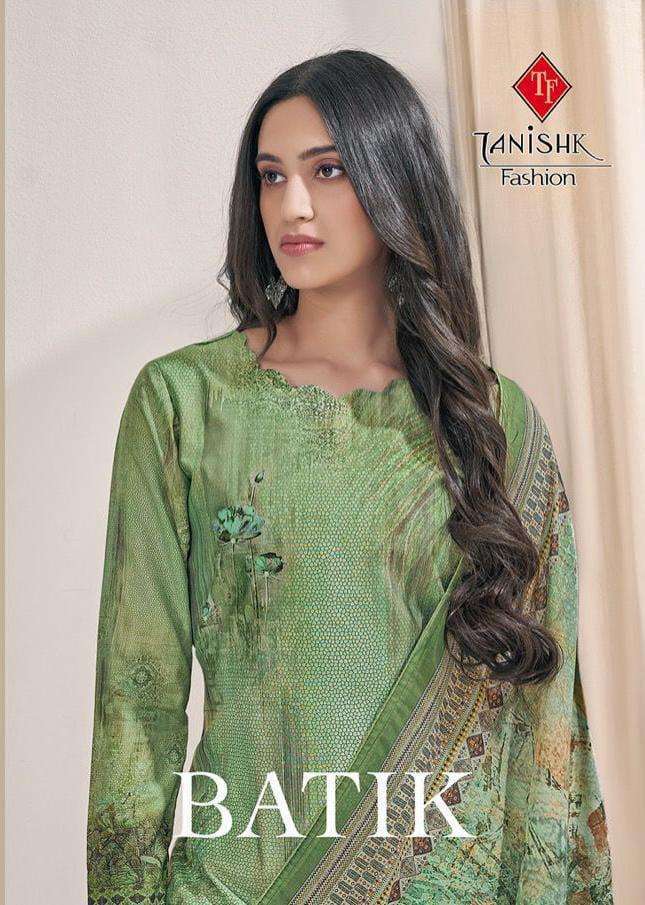 TANISHK FASHION PRESENT BATIK PURE MUSLIN DESIGNER DRESS MATERIALS IN WHOLESALE PRICE IN SURAT - SAIDHARANX 