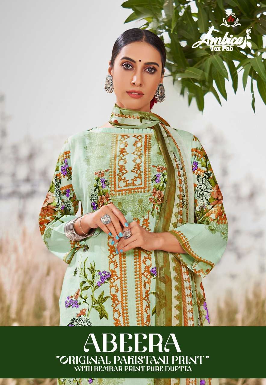 AMBICA TEX FAB PRESENT ABEERA PAKISTANI SALWAR SUITS IN WHOLESALE PRICE IN SURAT - SAI DHARANX